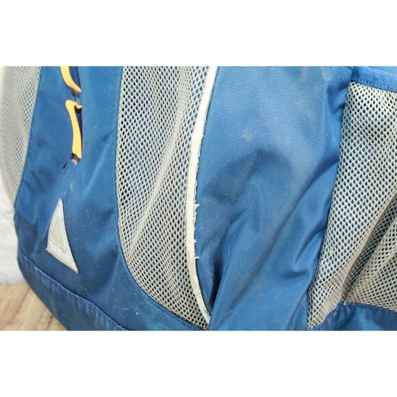 LL Bean Unisex Kid's Explorer Backpack 25L Colorblock Nylon Blue Yellow - Picture 2 of 11